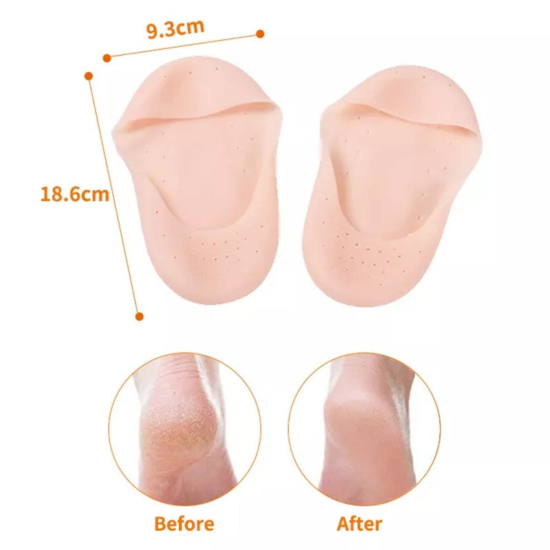 Anti-Crack Heel Silicone Full Socks
