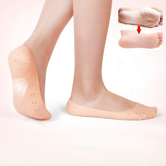Anti-Crack Heel Silicone Full Socks
